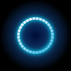 Wall Mural - circle futuristic light