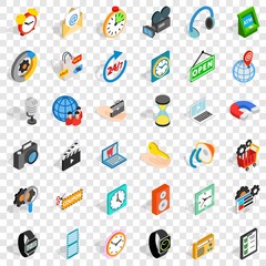 Poster - Good device icons set. Isometric style of 36 good device vector icons for web for any design