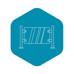 Poster - Glass gate icon. Outline illustration of glass gate vector icon for web