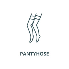 Poster - Pantyhose vector line icon, outline concept, linear sign