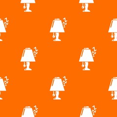 Poster - Lamp pattern vector orange for any web design best