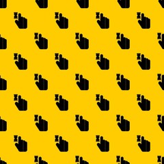 Poster - Click pattern seamless vector repeat geometric yellow for any design
