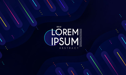 Wall Mural - minimal geometric motion design. dynamic space. abstract colorful background.