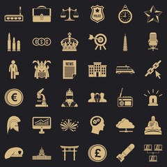 Poster - Person icons set. Simple style of 36 person vector icons for web for any design