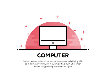 Wall Mural - computer icon concept