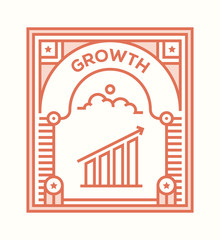 Sticker - GROWTH ICON CONCEPT