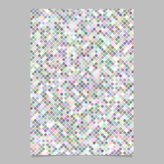 Poster - Colorful geometrical diagonal square pattern background brochure template - vector design