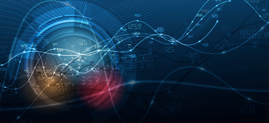 abstract futuristic fade computer technology business background