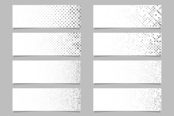 Poster - Abstract circle pattern banner background set - modern vector advertisement template designs
