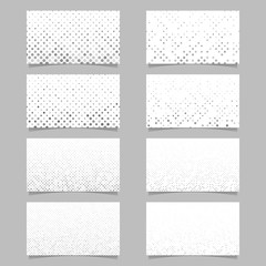 Poster - Geometrical card background set - vector template designs with dot pattern