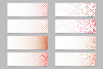 Poster - Abstract circle pattern banner background set - modern vector template designs