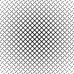 Poster - Blakc and white retro halftone pattern background - vector illustration from short lines
