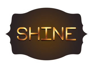 Poster - shine vintage label