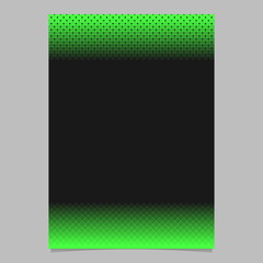 Poster - Geometrical halftone pattern flyer design - vector stationery illustration from squares and circles