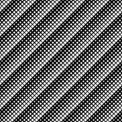 Poster - Seamless diagonal square pattern background - abstract monochrome vector graphic