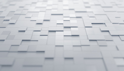 Aufkleber - Abstract 3d render, futuristic design, modern background