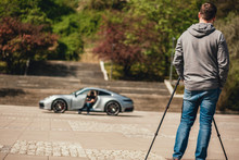 Sports Car On The Photoshoot