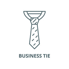 Wall Mural - Business tie vector line icon, outline concept, linear sign