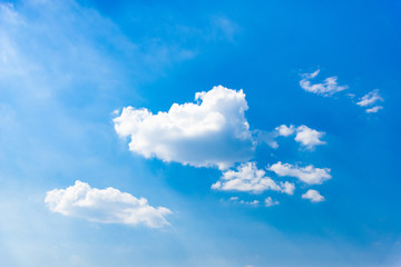 Wall Mural - blue sky background with clouds.