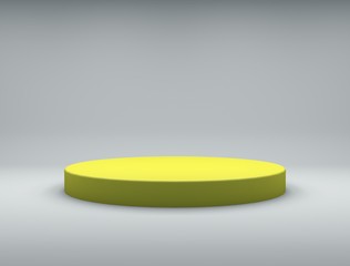 Fototapete - Minimalistic showcase with empty space. Design for product presentation in trendy, modern style. 3d render.
