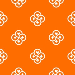 Poster - Chip pattern vector orange for any web design best