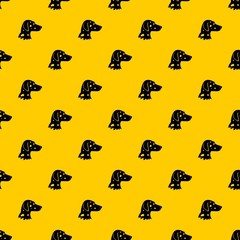 Poster - Dalmatians dog pattern seamless vector repeat geometric yellow for any design