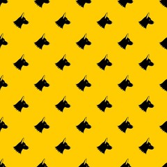 Poster - Collie dog pattern seamless vector repeat geometric yellow for any design
