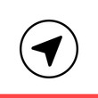 © Ferhad - GPS vector icon, navigation symbol. Simple, flat design isolated on white background for web or mobile app