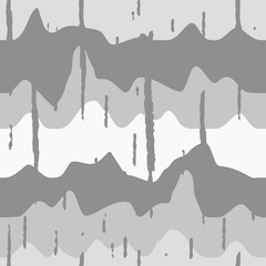 Poster - Abstract wavy line pattern, seamless vector geometric background.