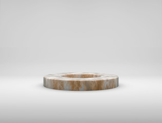 Fototapete - Minimalistic showcase with empty space. Design for product presentation in trendy, modern style. 3d render.