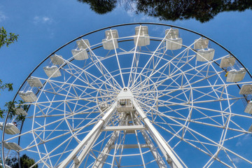 A ferris wheel at an amusement park