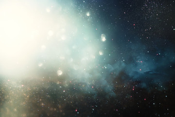 Wall Mural - background and abstract. Galaxy, nebula and Starry outer space texture