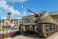 M4 Sherman Tank In Normandy France