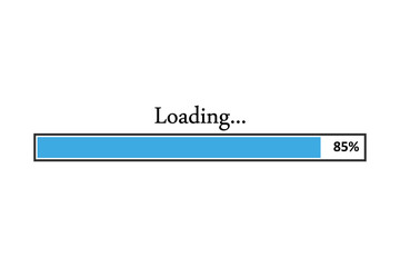 Leinwandbilder - Bar line representing the process of loading.Loading bar.