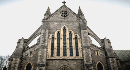 Wall Mural - Architectural detail of Christ Church Cathedral  of Dublin, Ireland