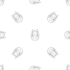 Poster - explore backpack pattern seamless vector repeat geometric for any web design