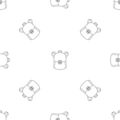 Poster - Trendy backpack pattern seamless vector repeat geometric for any web design