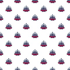 Poster - bowling pattern seamless vector repeat for any web design