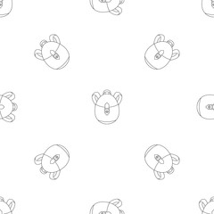 Poster - rucksack pattern seamless vector repeat geometric for any web design