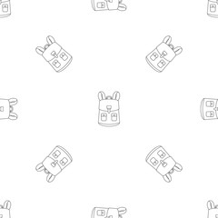 Sticker - Haversack pattern seamless vector repeat geometric for any web design