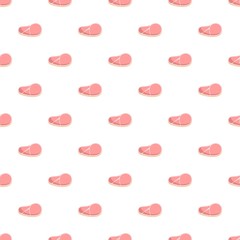 Canvas Print - Tender steak pattern seamless vector repeat for any web design