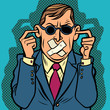 © rogistok - man blind dumb deaf censorship