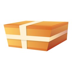 Poster - Carton parcel icon. Cartoon of carton parcel vector icon for web design isolated on white background