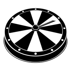 Poster - Fortune wheel icon. Simple illustration of fortune wheel vector icon for web design isolated on white background