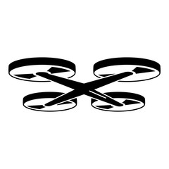 Poster - Quadrocopter icon. Simple illustration of quadrocopter vector icon for web design isolated on white background