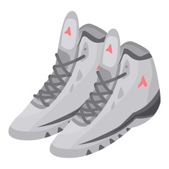 Poster - basketball shoes icon. isometric of basketball shoes vector icon for web design isolated on white ba