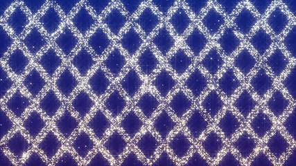 Wall Mural - beautiful abstract background of geometric patterns grid of glitter golden particles,  for presentations and screensavers, looped, dynamic, sparkling