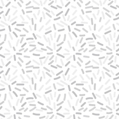 Poster - Vector organic seamless abstract background with simple white and grey shapes, freehand doodles pattern.
