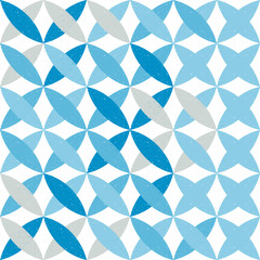 Aufkleber - Abstract seamless pattern with geometric shapes made in vector