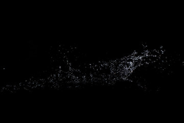  Splash of water. Isolate on black background